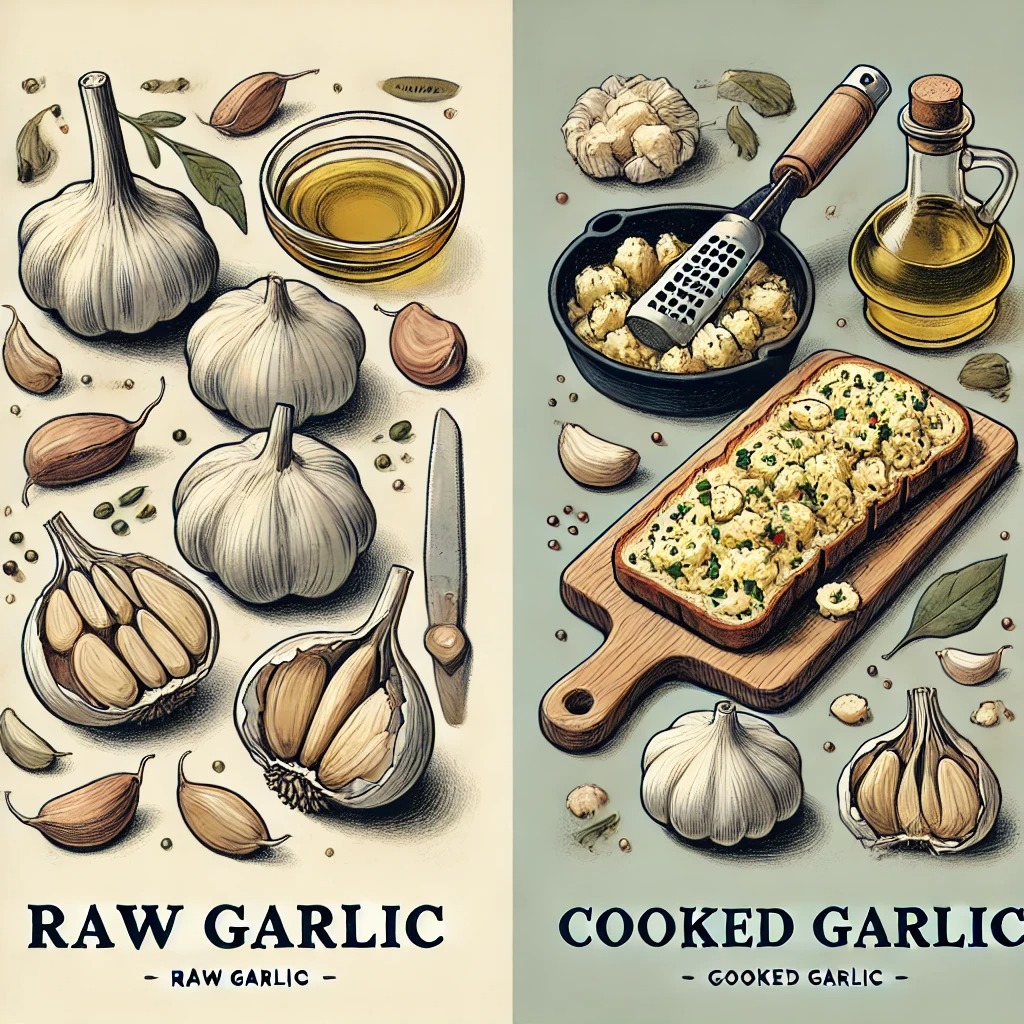 "Discover the benefits of raw garlic versus cooked garlic. Learn how to incorporate both into your diet for optimal health, immunity, and heart benefits. Find out which option is right for you!"